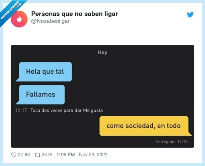 ligar,fallar,sociedad