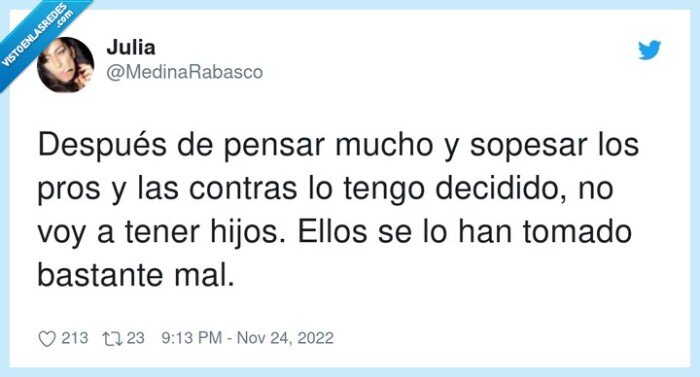 decidido,bastante,sopesar,hijos,decidir