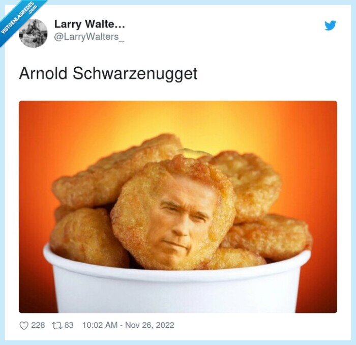 schwarzenugget,arnold schwarzenegger,nugget