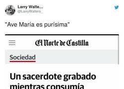 Enlace a Ave María es purísima, por @LarryWalters_