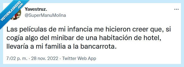 minibar,películas,infancia,bancarrota