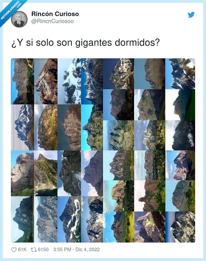 gigantes,dormidos,perfil,montañas