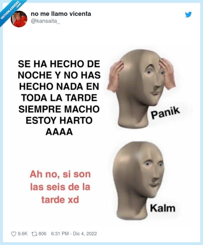 panico,hacer cosas,vaguear