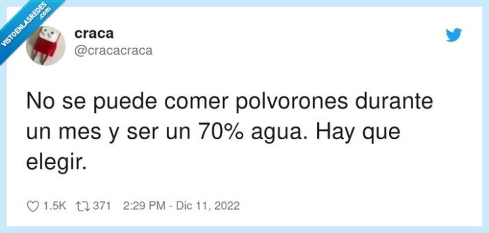 polvorones,elegir,comer,agua