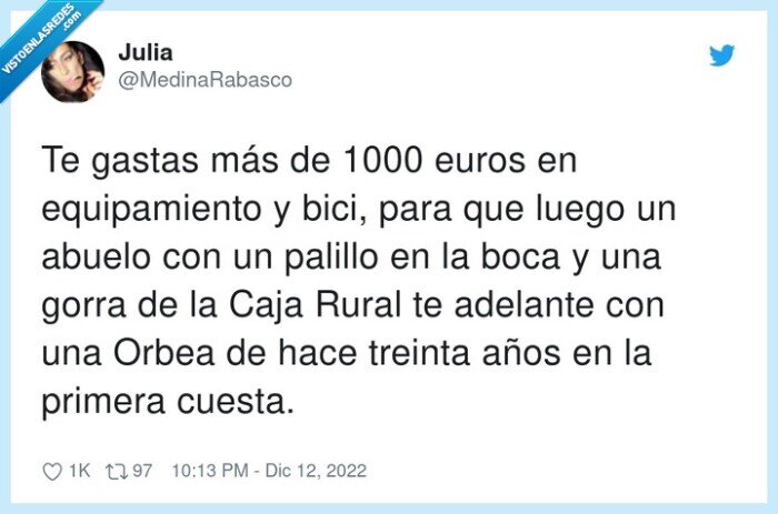 equipamiento,caja rural,abuelo,adelantar,bicicleta