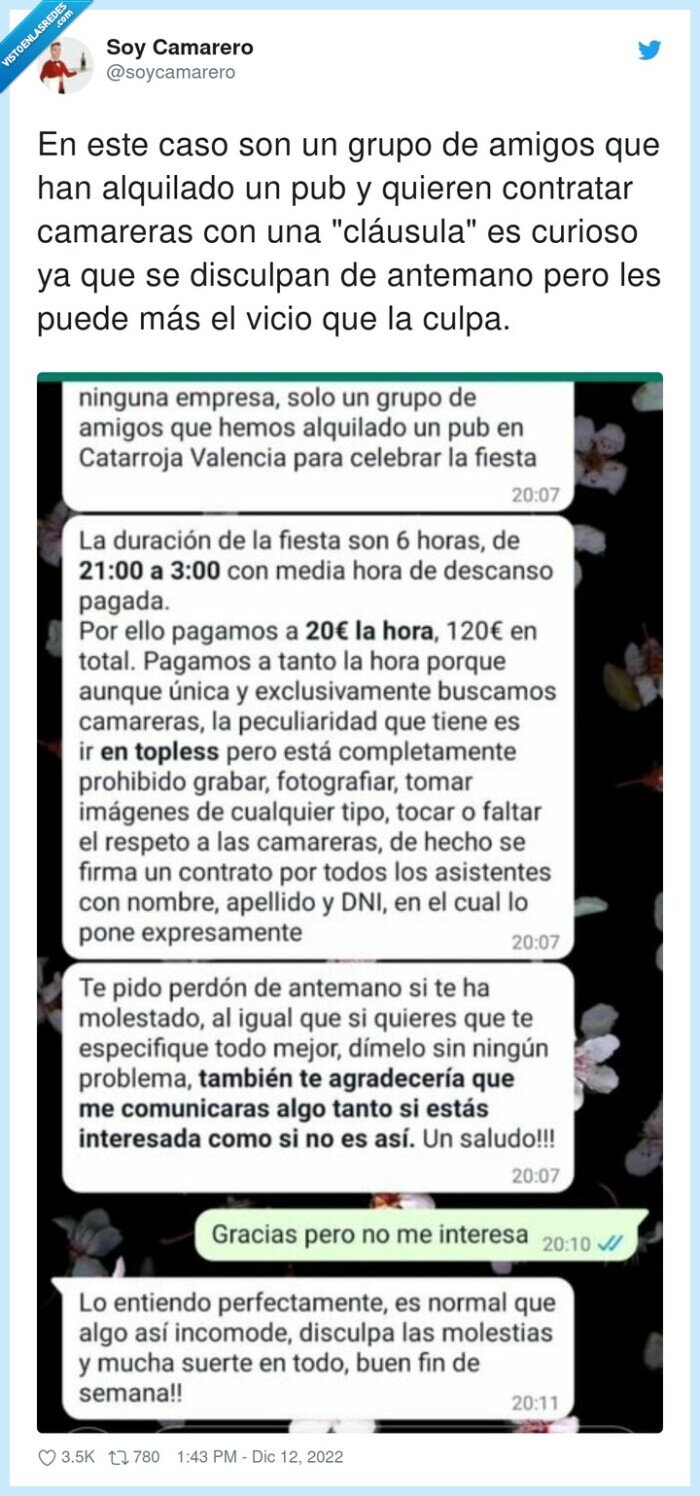 contratar,alquilado,camareras,disculpar,cláusula