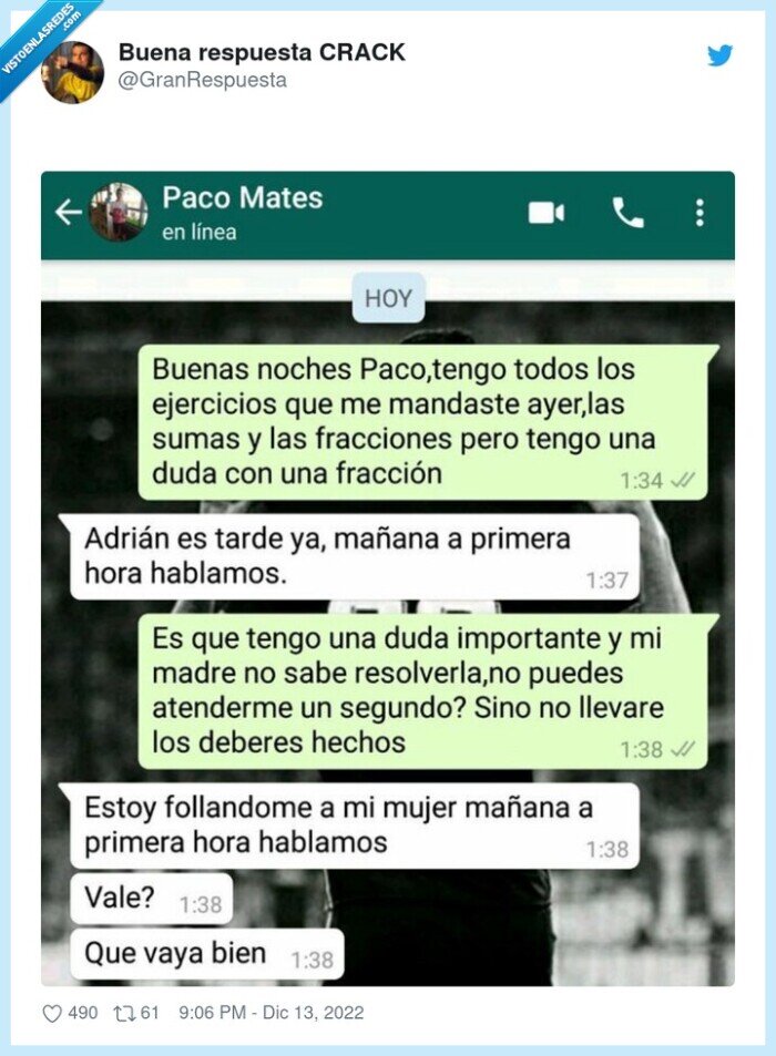 profesor,ejercicio,whatsapp