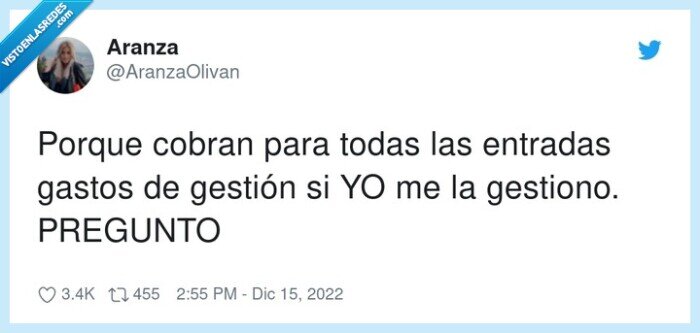 entradas,gestión,gestionar,cobrar