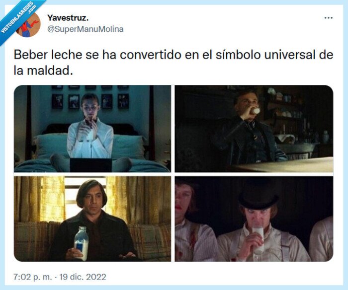 leche,beber,películas,maldad