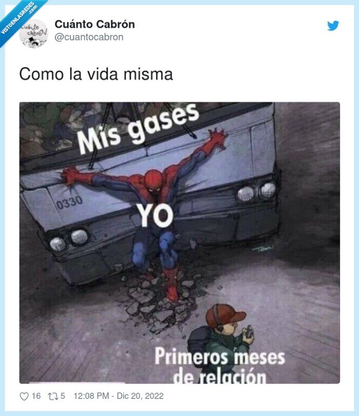 gases,primeros meses,relación