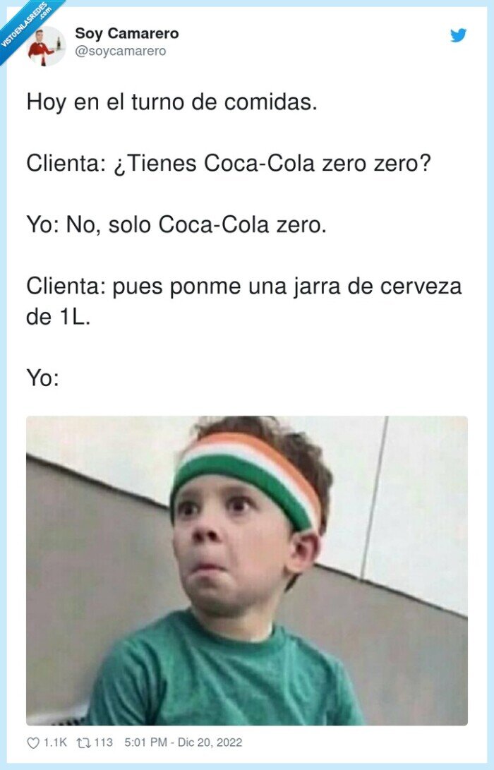 cocacola,cerveza,clienta,pedir,jarra,zero