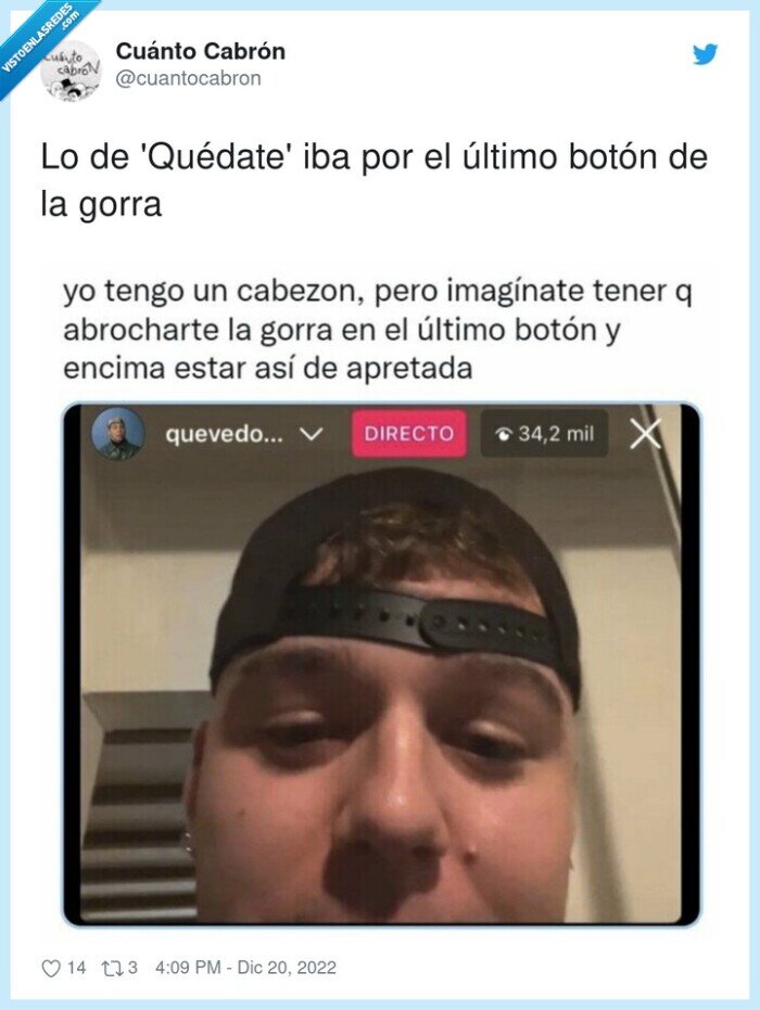 boton,gorra,quevedo,cabezon