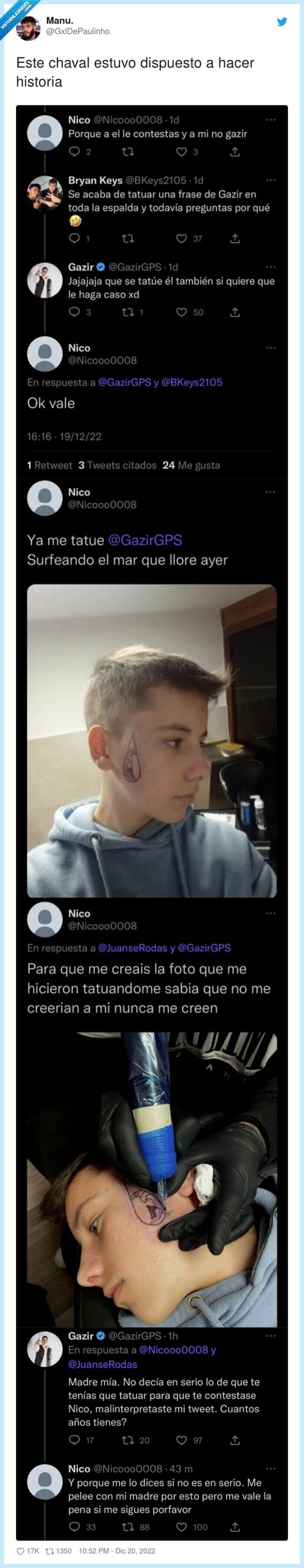 gazir,tatuaje,cara,wtf