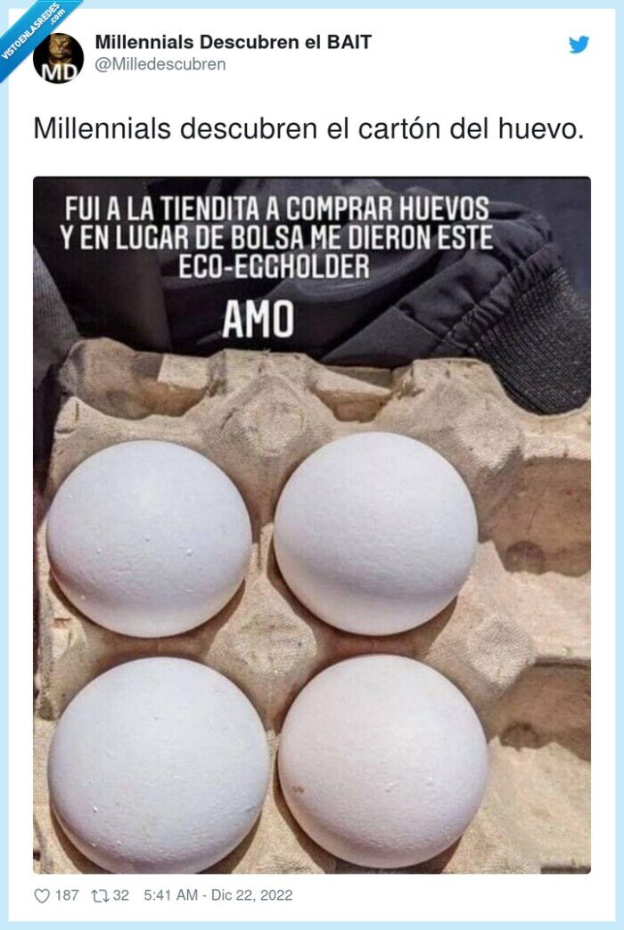 millennials,descubren,cartón,huevo