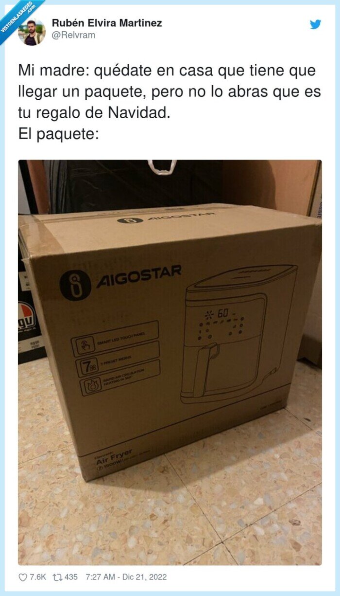 paquete,navidad,air fryer,regalo
