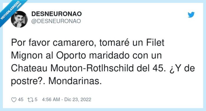 moutonrotlhschild,mondarinas,camarero,maridado,tomaré,chateau
