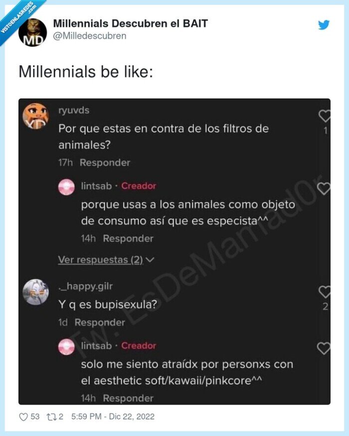 millennials,raros,gustos,wtf