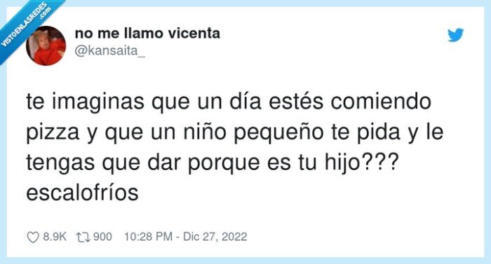 escalofríos,imaginar,comiendo,pizza,hijos,niños