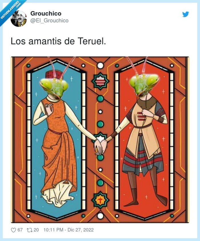 amantis,teruel,amantes de teruel,mantis religiosa