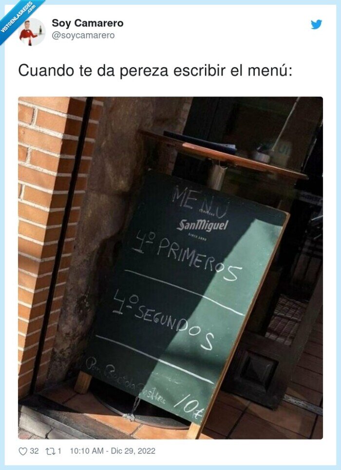 escribir,pereza,menú