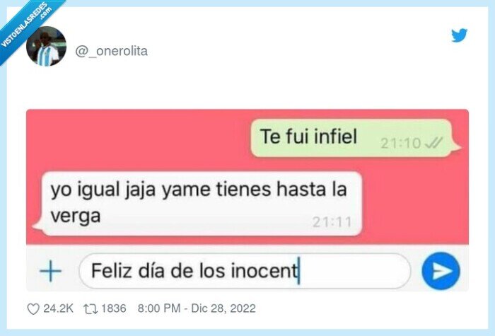 inocentada,infiel,ups