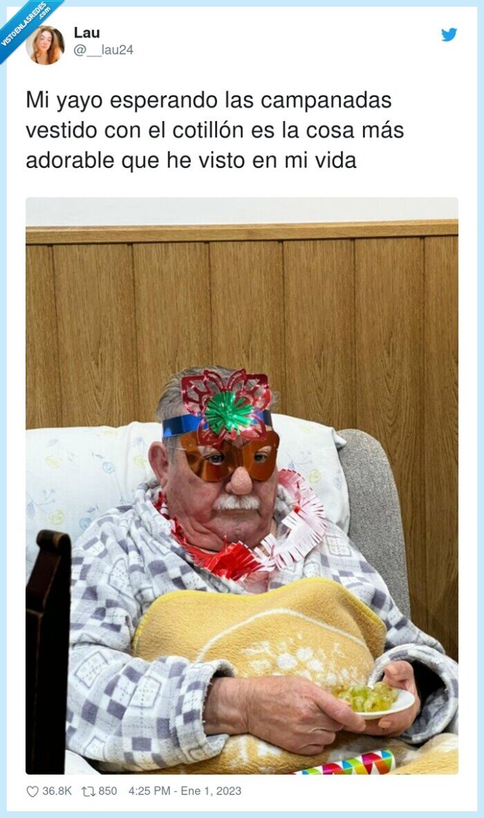 campanadas,esperando,cotillón,adorable,vestido,abuelo