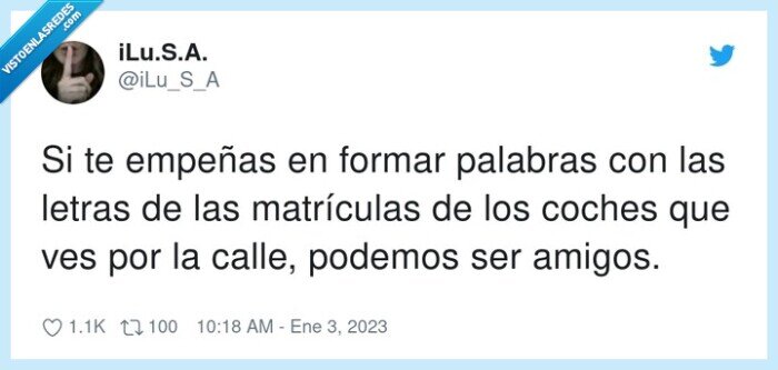 matrículas,palabras,calle,coches