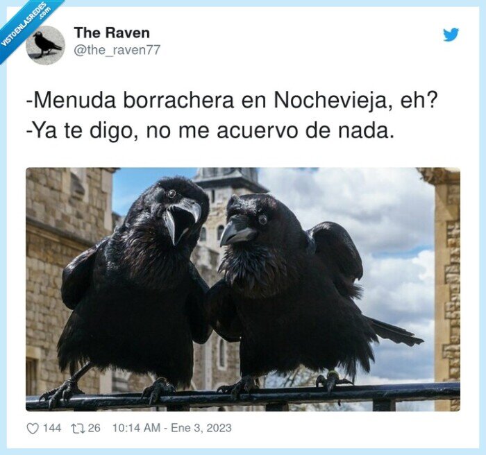 nochevieja,borrachera,acuervo,cuervos