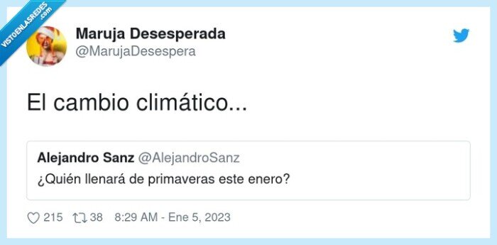 cambio climático,primaveras,enero