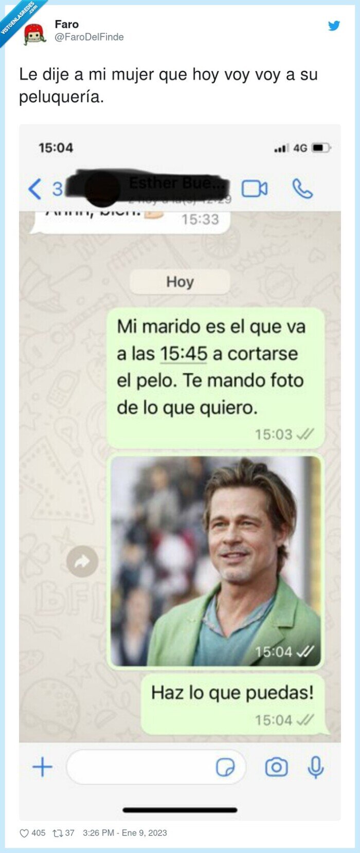 peluquería,mujer,corte,pedir,brad pitt
