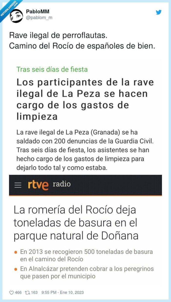 perroflautas,españoles,ilegal,camino,rocío,rave