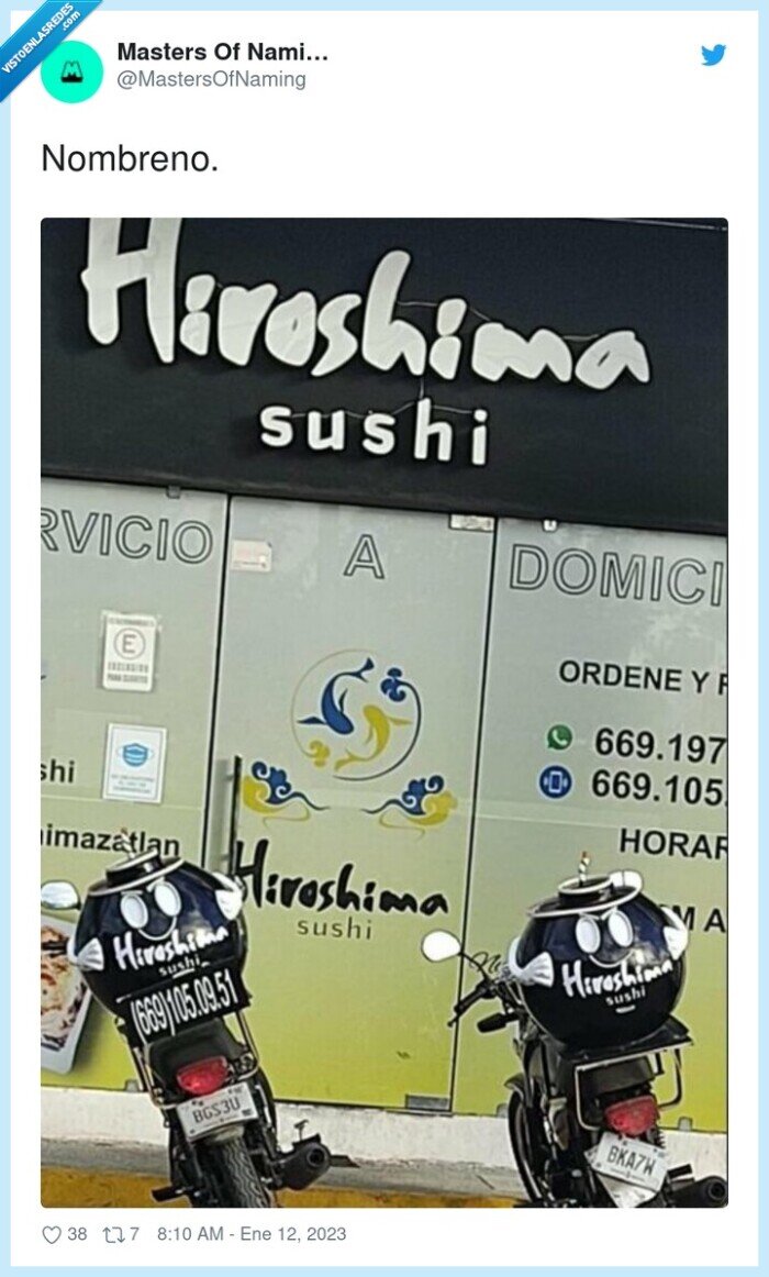 nombreno,hiroshima,motos,sushi,bomba