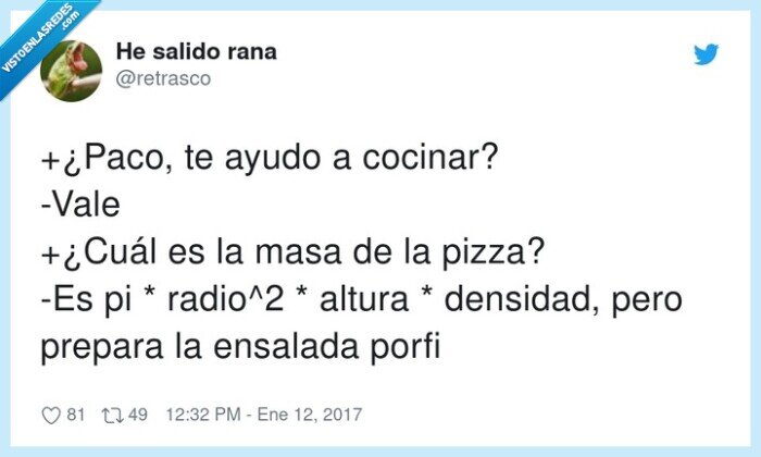 densidad,ensalada,cocinar,radio^2,preparar,pizza