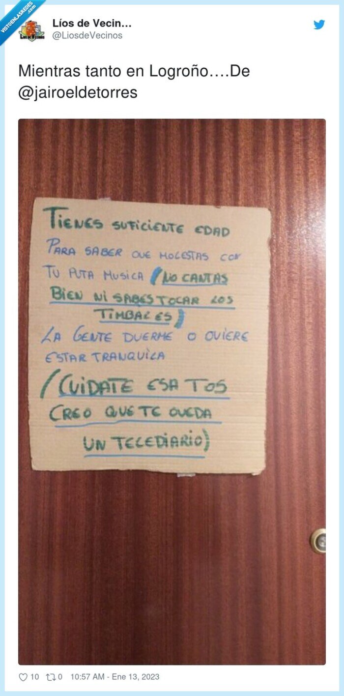 cartel,cantar,logroño,vecinos