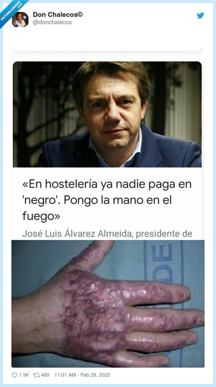 mano en el fuego,negro,pagar,hostelería