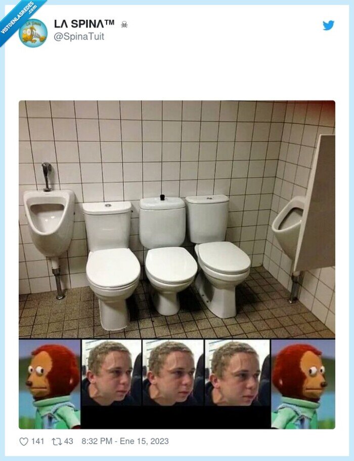 mono pepe,tension,wc,cagar,mear