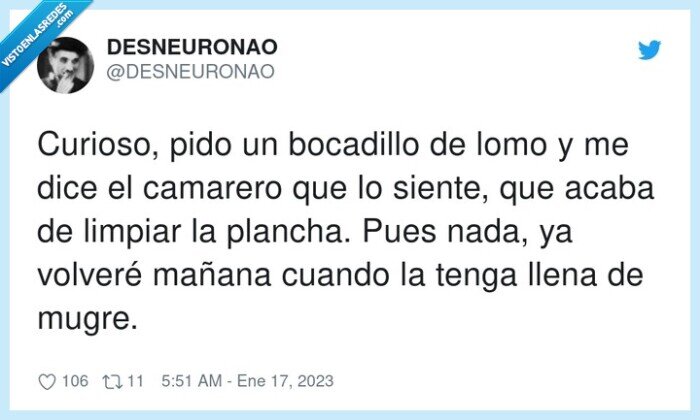 bocadillo,curioso,camarero,plancha,limpia