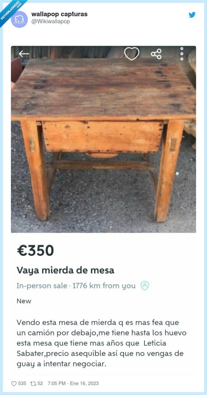 mesa,fea,venta,wallapop