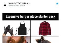 Enlace a Si ves esto en una hamburguesería, va a ser caro, por @HumansNoContext