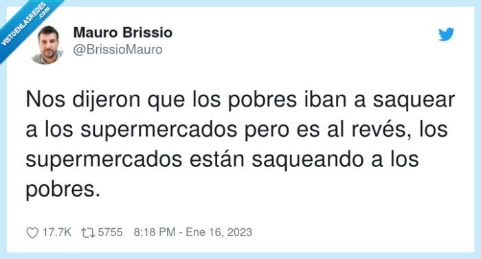 supermercados,saquear,al revés,pobres