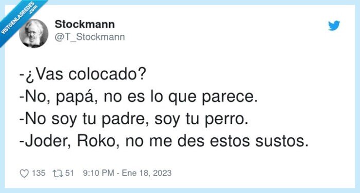 colocado,papá,parecer,padre,perro,sustos