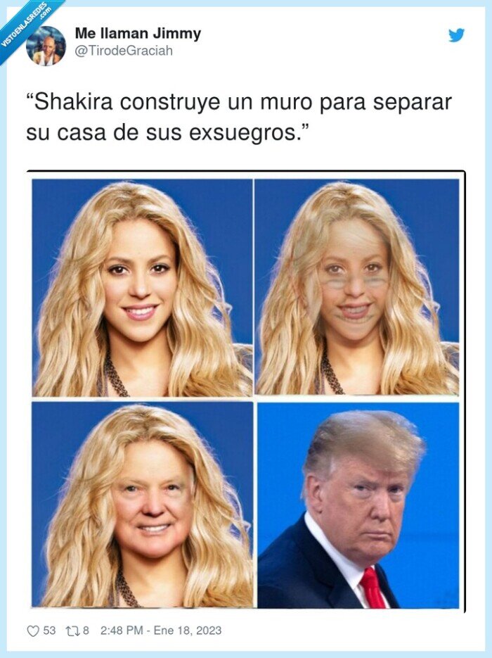 exsuegros,shakira,construye,separar,muro,donald trump