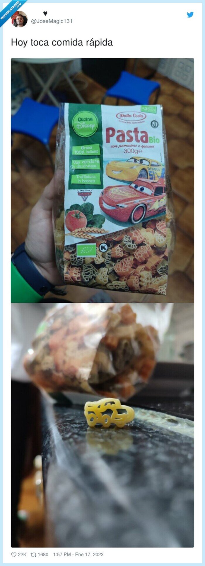 rápida,comida,tocar,cars,pasta,rayo mcqueen