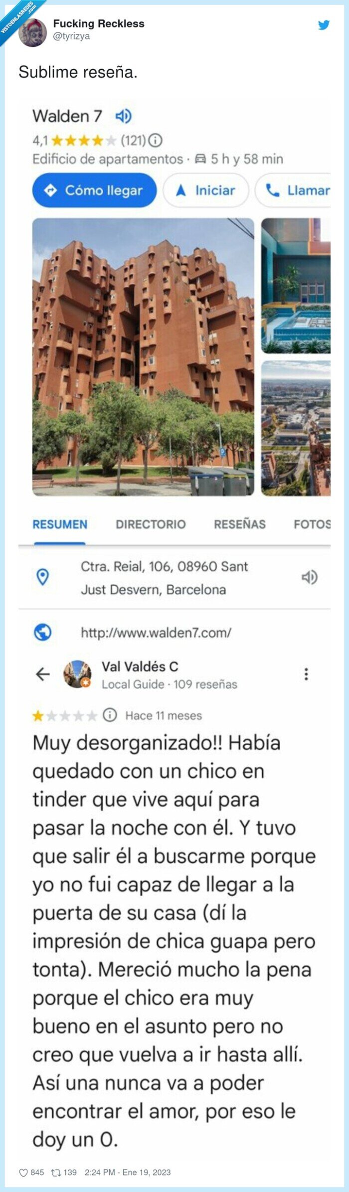 tinder,walden,sant just desvern