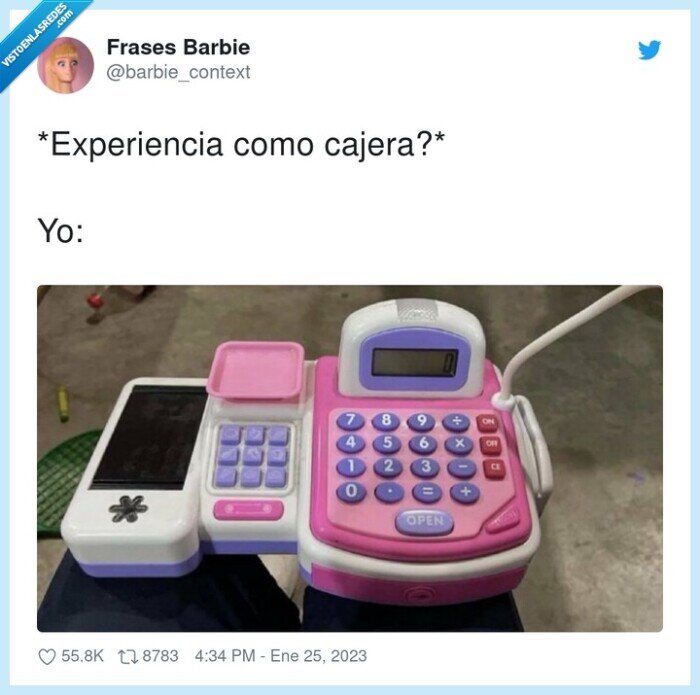 experiencia,cajera,juguete,trabajo