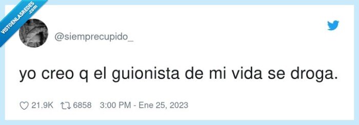 guionista,drogarse,vida