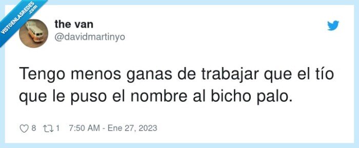 trabajar,nombre,ganas,bicho palo