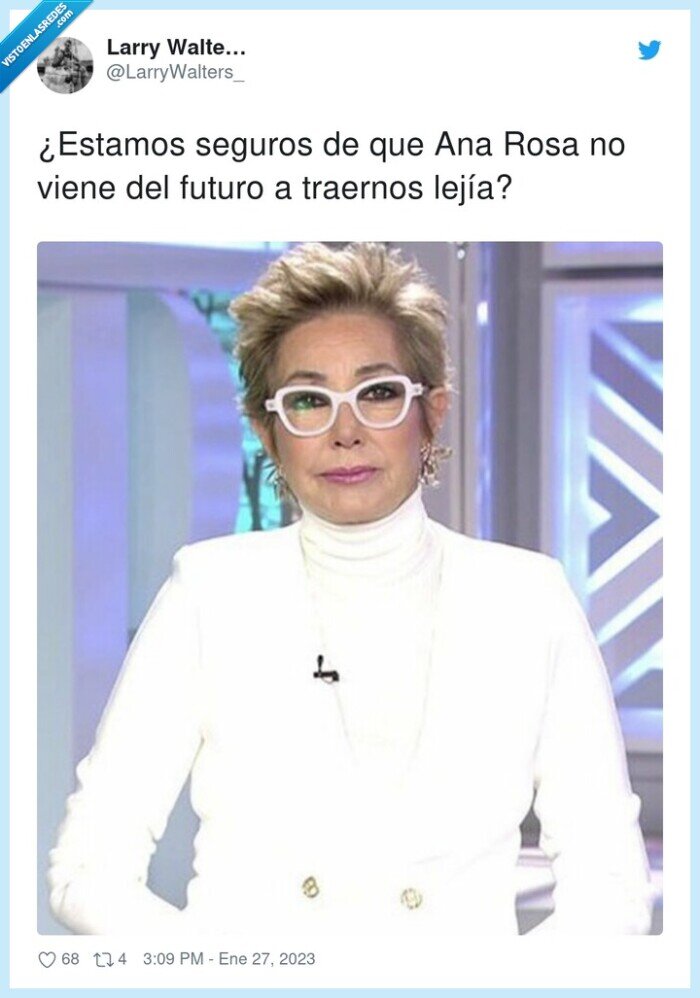 traernos,estamos,seguros,futuro,lejía,ana rosa quintana