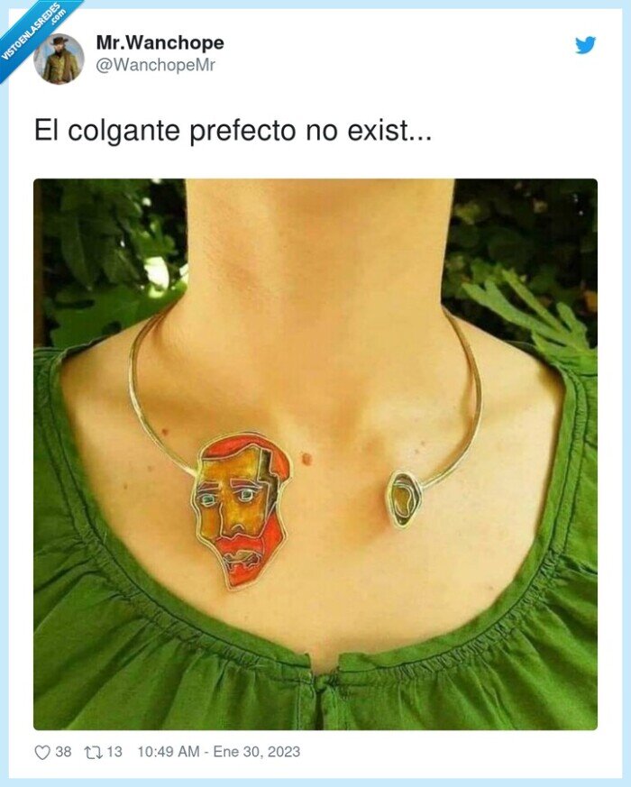 colgante,prefecto,existir,collar,oreja,van gogh