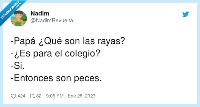 colegio,papá,rayas,peces